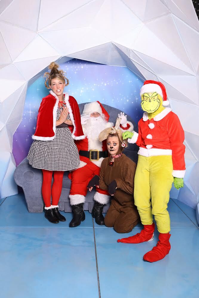 Kyla as Max in "The Grinch Who Stole Christmas and Cindy-Lou Who take a photo with Santa" 